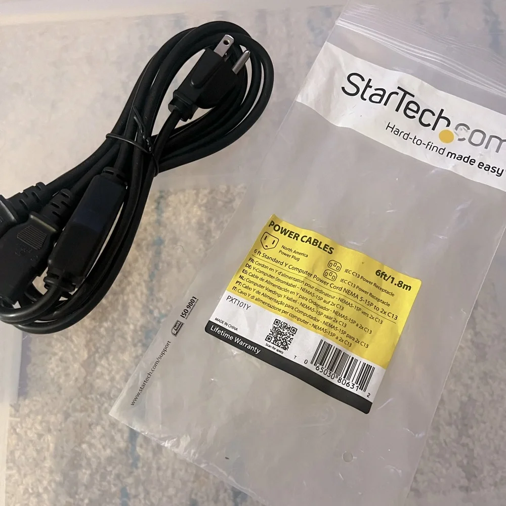 6 ft Y Computer Cables StarTech.com